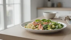 Superenkel laxsallad med quinoa – nyttig, fräsch och mättande